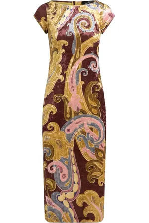 Etro Robe à motif cachemire