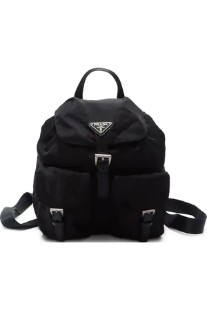 Prada Sac à dos à plaque logo triangulaire (années 2000-2010)