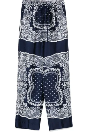 Sandro Pantalon à motif cachemire