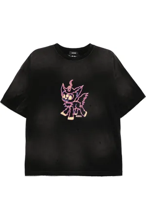 We11 Done T-shirt Peaches à logo imprimé