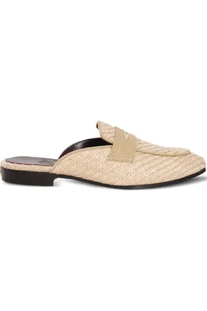 Bougeotte Mules en raphia tressé