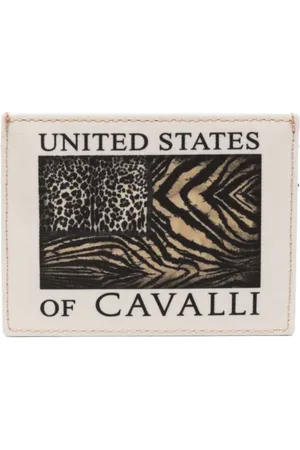 Roberto Cavalli Porte-cartes à imprimé animalier