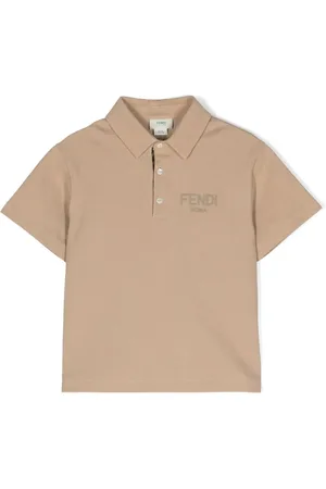 Fendi Polo en coton à logo brodé