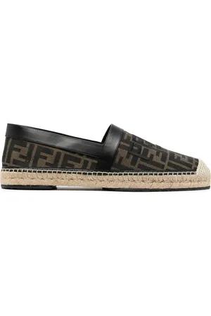 Fendi Espadrilles en coton à motif monogrammé