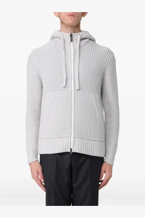 Paolo Pecora Cardigan en maille à design nervuré
