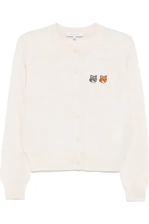 Maison Kitsuné Cardigan à patch logo