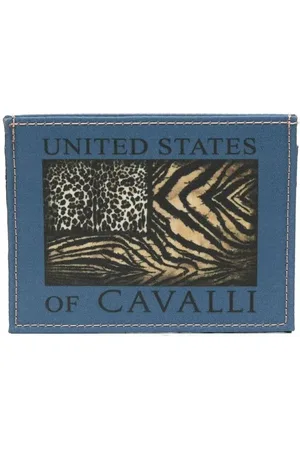 Roberto Cavalli Porte-cartes à imprimé animalier