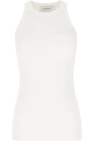 Sportmax Débardeur en maille fine nervurée