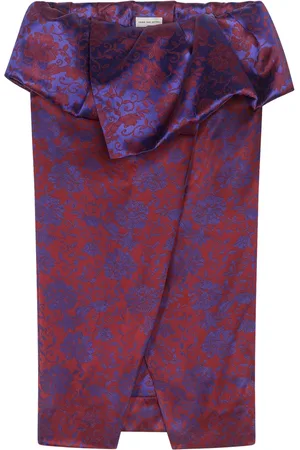 DRIES VAN NOTEN Jupe portefeuille à design péplum