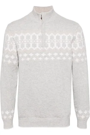 N.PEAL Pull en cachemire à motif jacquard