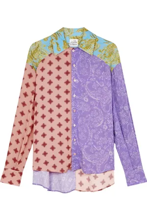 Donde Esteban Chemise à empiècements contrastants