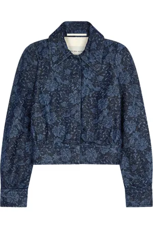 DRIES VAN NOTEN Veste en jean imprimé