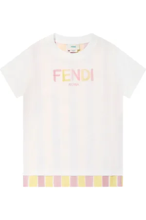 Fendi T-shirt en coton à logo imprimé