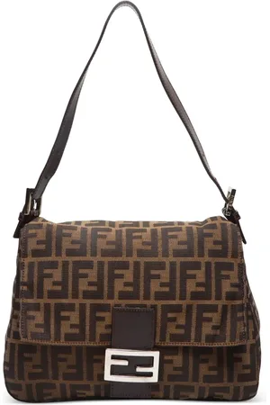 Fendi Sac porté épaule Mamma Baguette Zucca (2000-2015)
