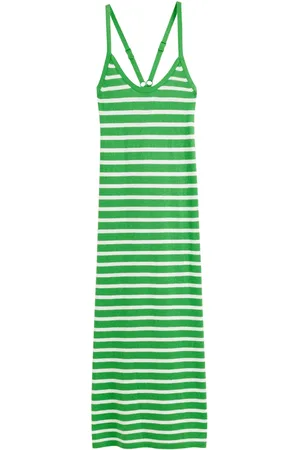 Chinti & Parker Robe mi-longue en maille à rayures