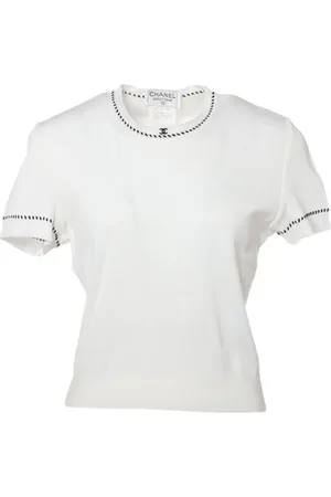 CHANEL T-shirt à logo CC brodé (1996)