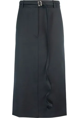 Sportmax Jupe mi-longue à taille ceinturée
