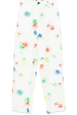 Msgm Pantalon à fleurs