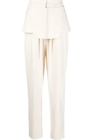 ANDREADAMO Pantalon droit à détail de corset