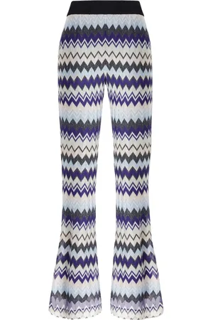 Missoni Pantalon en maille à motif zig-zag