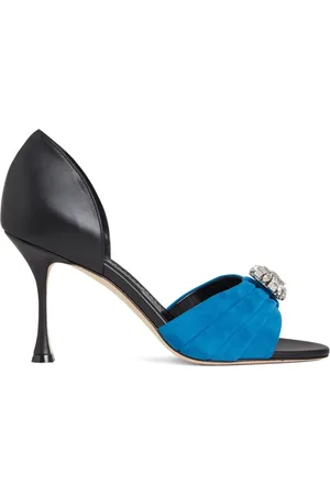Manolo Blahnik Sandales Ansak 90 mm à fronces