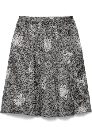 Giorgio Armani Minijupe en soie à fleurs (années 1990)