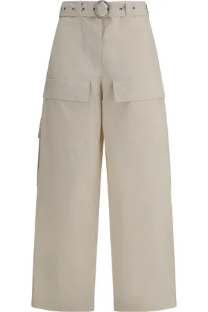 Jil Sander Pantalon en coton à poches cargo