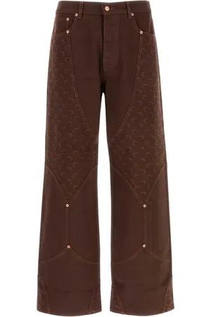 Marine Serre Pantalon à broderies