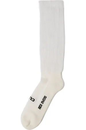 Rick Owens Chaussettes à logo imprimé