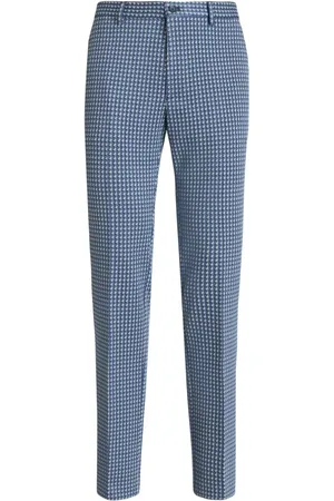 Etro Pantalon de costume à imprimé graphique