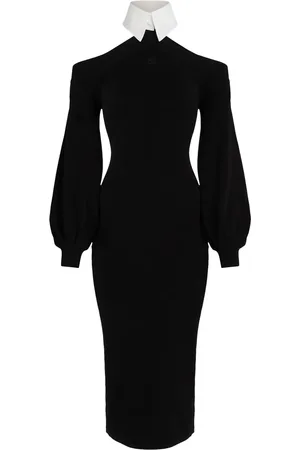 Karl Lagerfeld Robe en maille à épaules dénudées