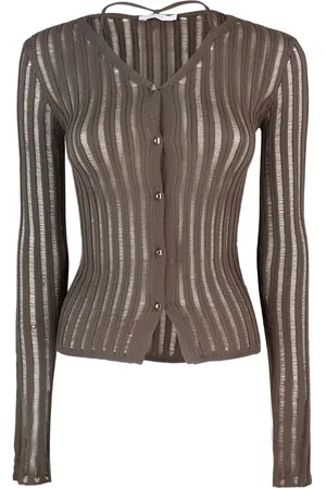 Patrizia Pepe Cardigan nervuré à boutonnière
