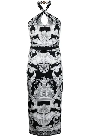 VERSACE Robe mi-longue à imprimé Barocco