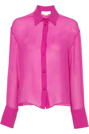 GENNY Chemise en soie à manches longues