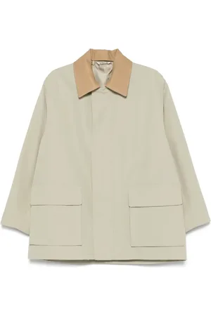 Auralee Veste en toile à mousquetons