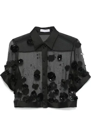 Viktor & Rolf Chemise crop à ornements en sequins