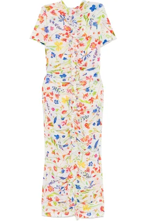 Msgm Robe longue à fleurs