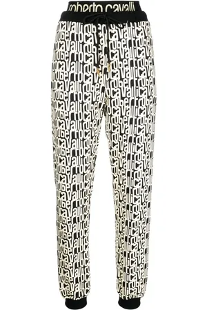 Roberto Cavalli Pantalon de jogging à logo en all over