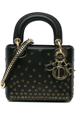 Dior Mini sac à main Lady Dior en cuir de veau à ornements (2018)