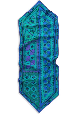Puccini Foulard en soie à motif géométrique