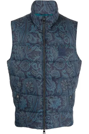Etro Gilet zippé à motif cachemire