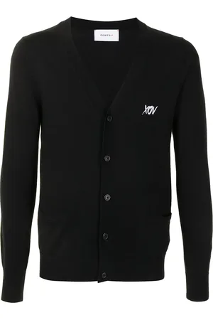 Ports V Cardigan à logo imprimé