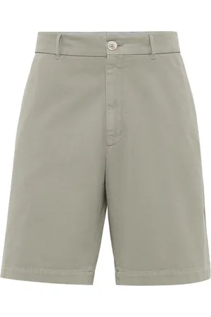Brunello Cucinelli Bermuda en coton à coupe droite