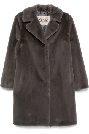 HERNO Manteau en fourrure artificielle