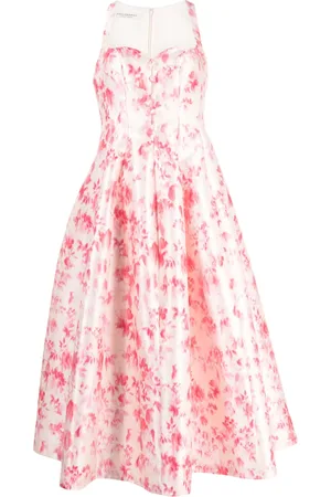 Serafini Robe mi-longue à fleurs