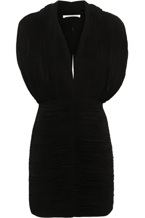 Serafini Robe froncée à col v