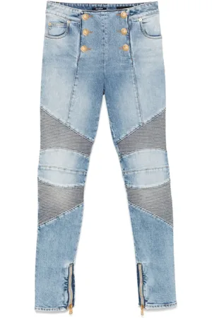 Balmain Jean droit à empiècements