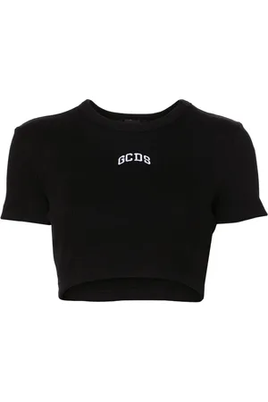 GCDS T-shirt crop à logo
