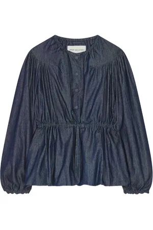 DRIES VAN NOTEN Veste en jean à lien de resserrage