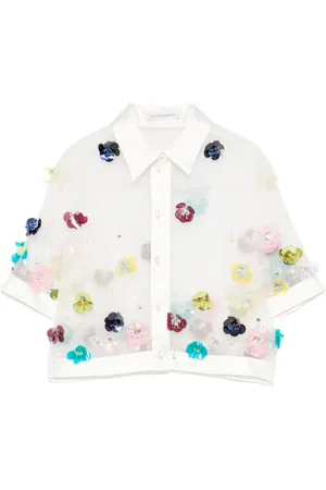 Viktor & Rolf Chemise crop à ornements en sequins